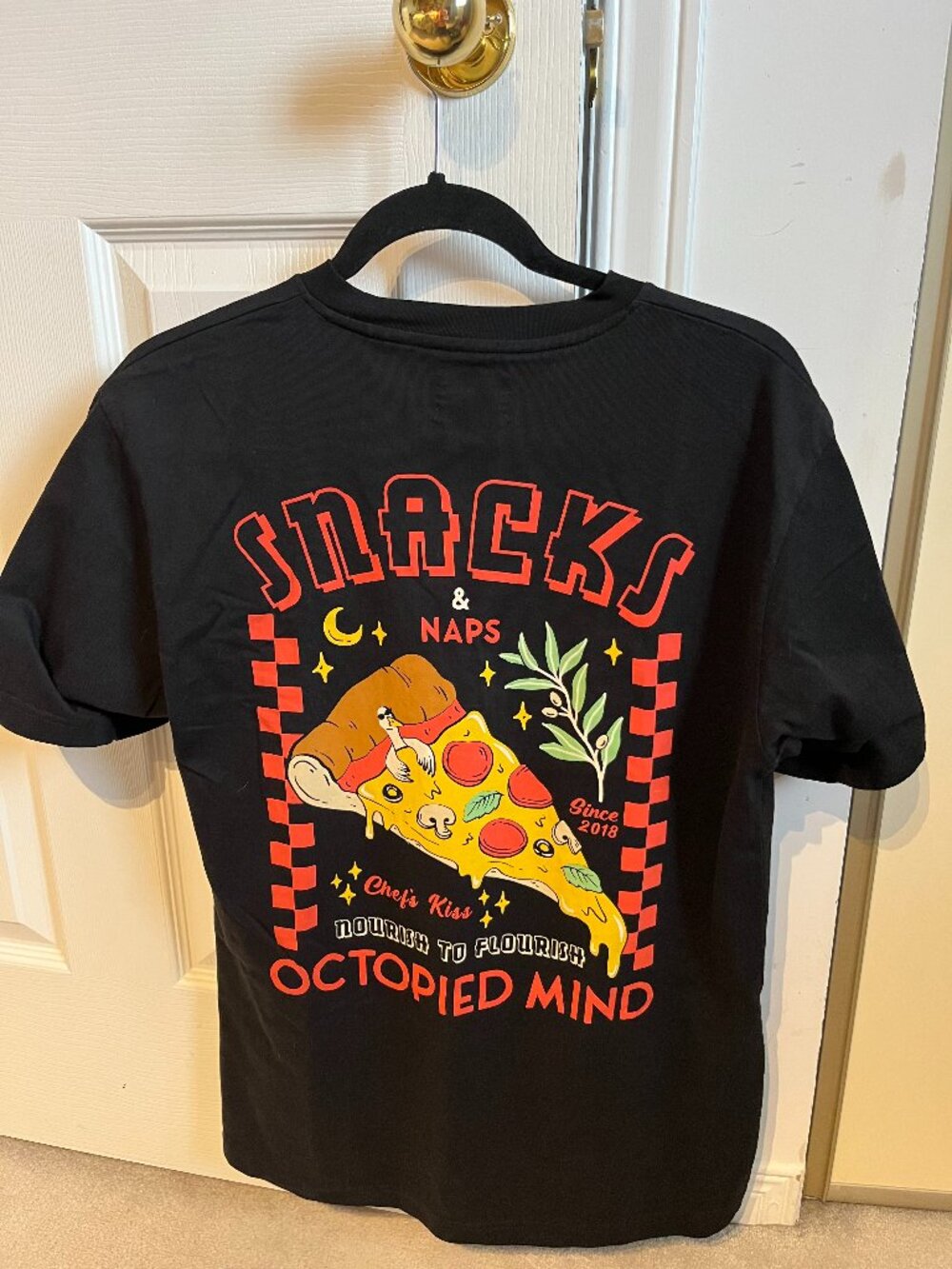 Octopied Mind Tshirt: Snacks and Naps